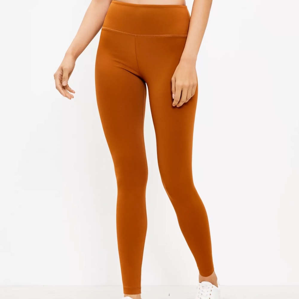 NWT Loft Lou & Grey Feel Good Pocket Leggings Vibrant Copper Size XXL